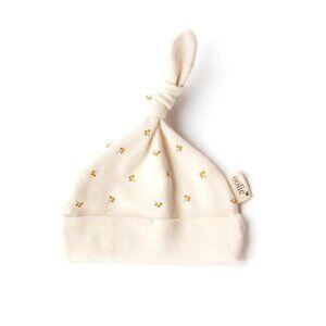 Oolie - GOLD SPRIG | Organic Top Knot Baby Hat